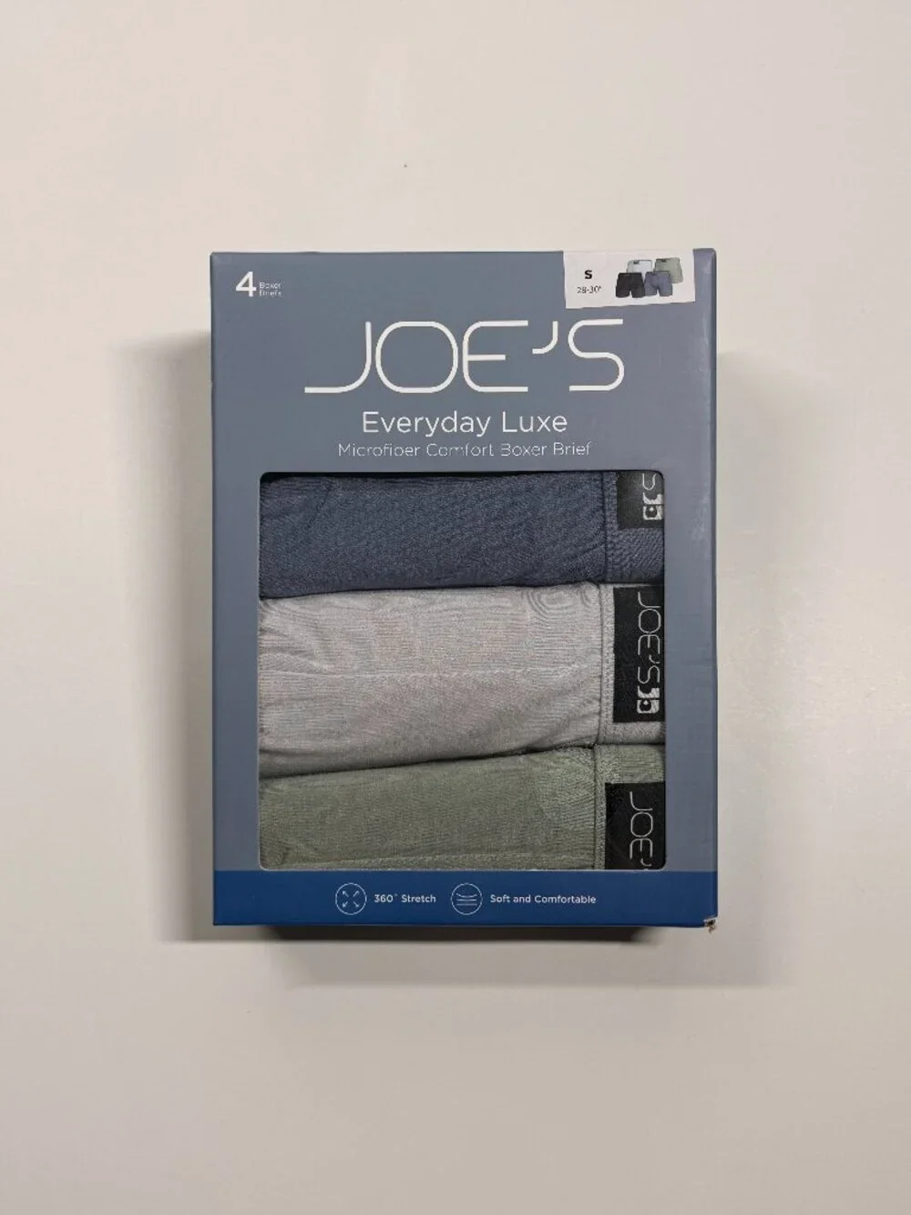 NWT Joe's Everyday Luxe Mocrofiber Comfort Boxer Briefs - Small - Set of 4